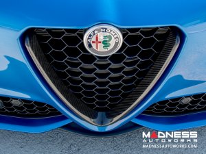 Alfa Romeo Giulia Front V Shield Grill Frame - Carbon Fiber Alfa Romeo Giulia Front V Shield Grill Frame - Carbon Fiber